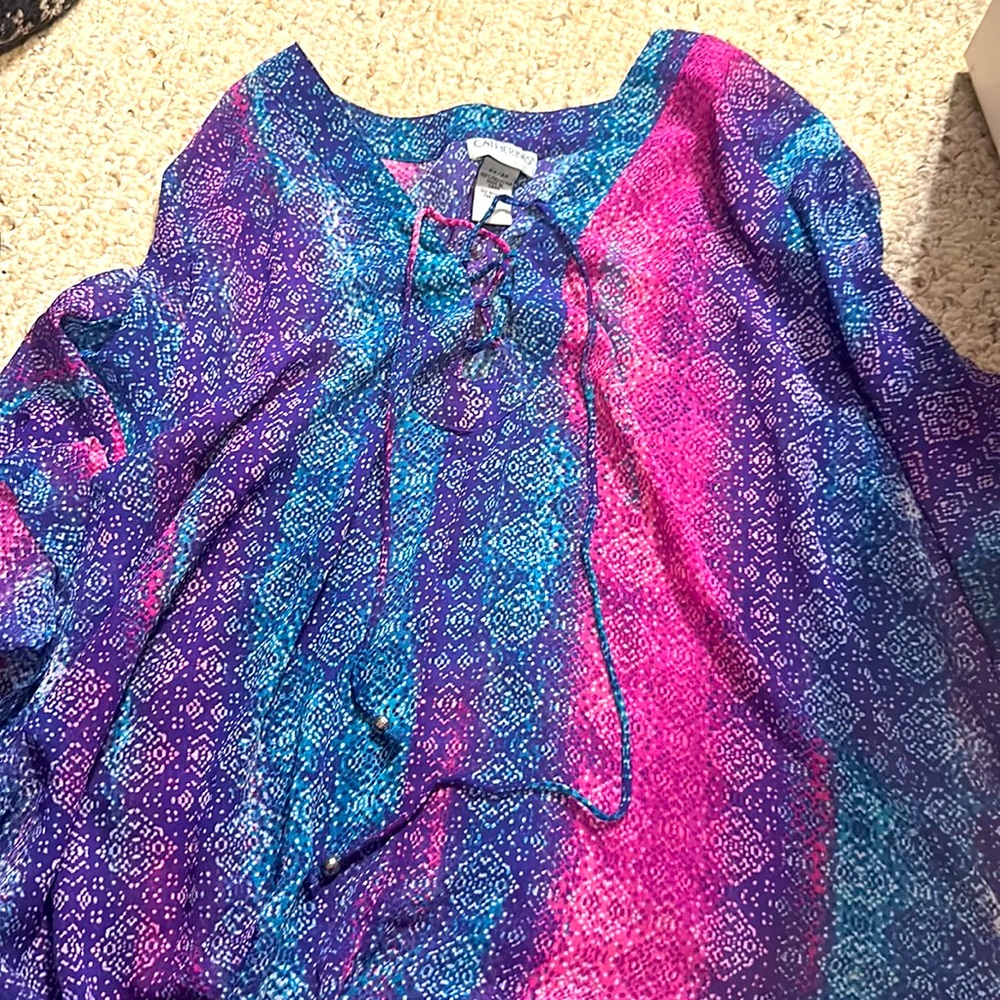 Poncho style beach cover up